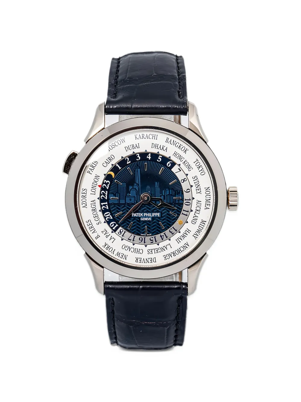 Patek Philippe Pre-Owned World Time 38mm watch - Blu