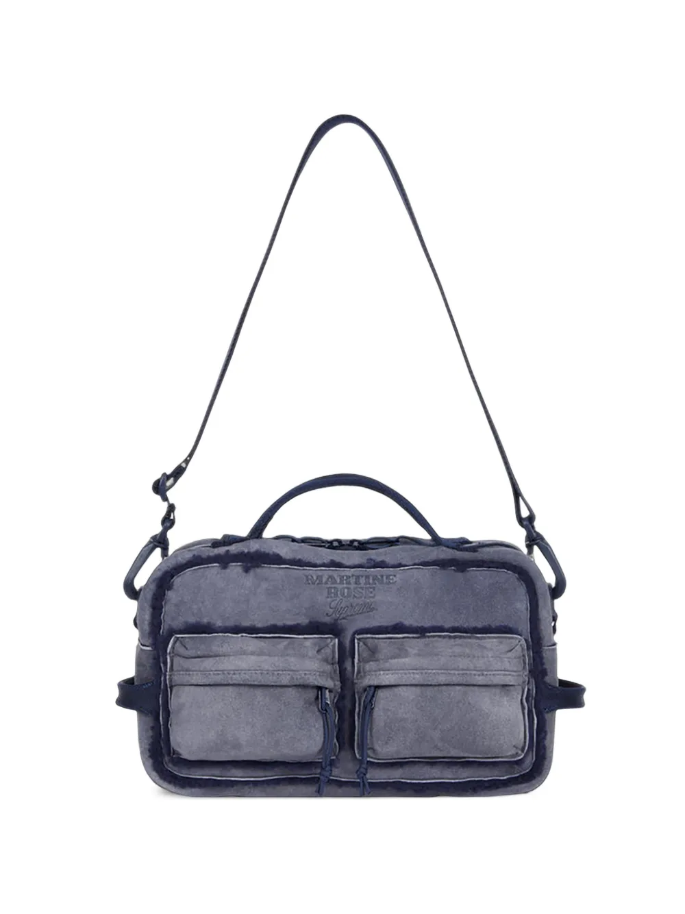 Supreme x Martine Rose® mini shearling-duffle tote bag - Blu