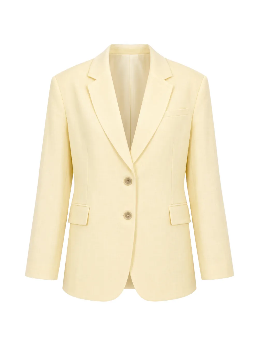 Semicouture single-breasted tailored jacket Geel