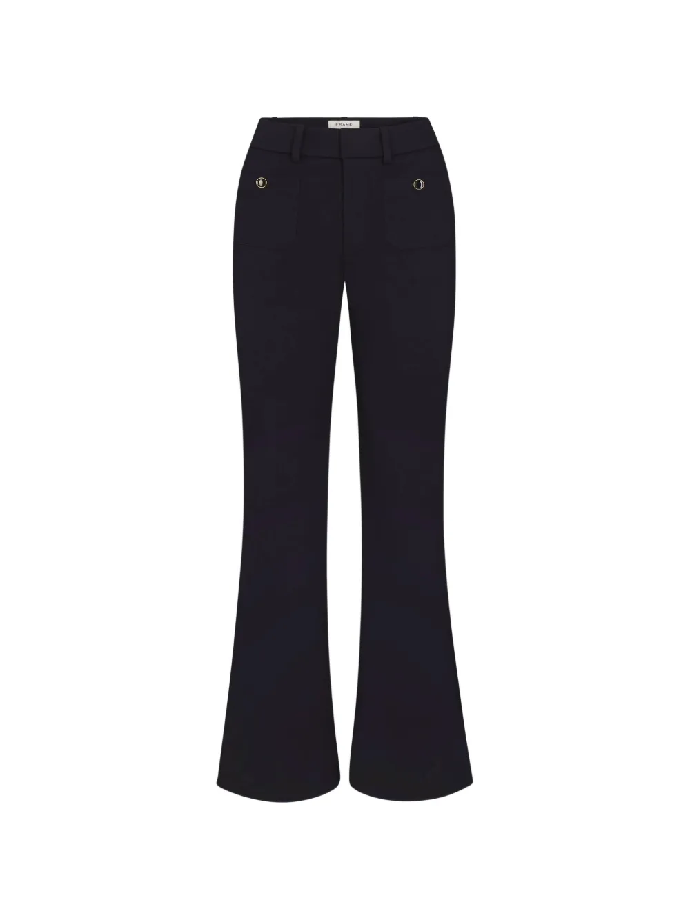 FRAME flare shrunken pocket trousers Zwart