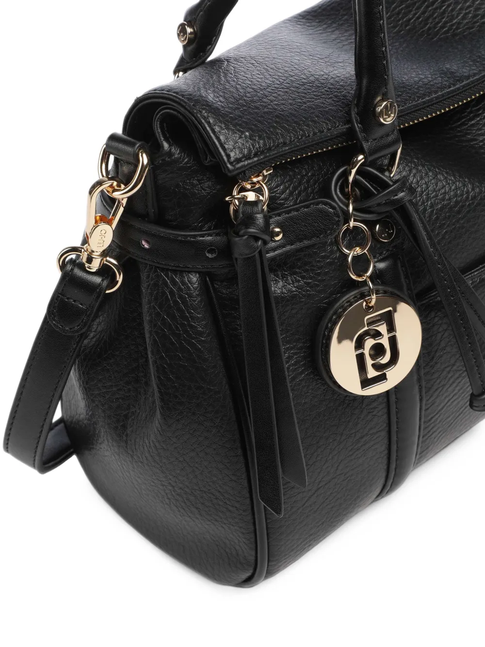 LIU JO logo-plaque tote bag Zwart