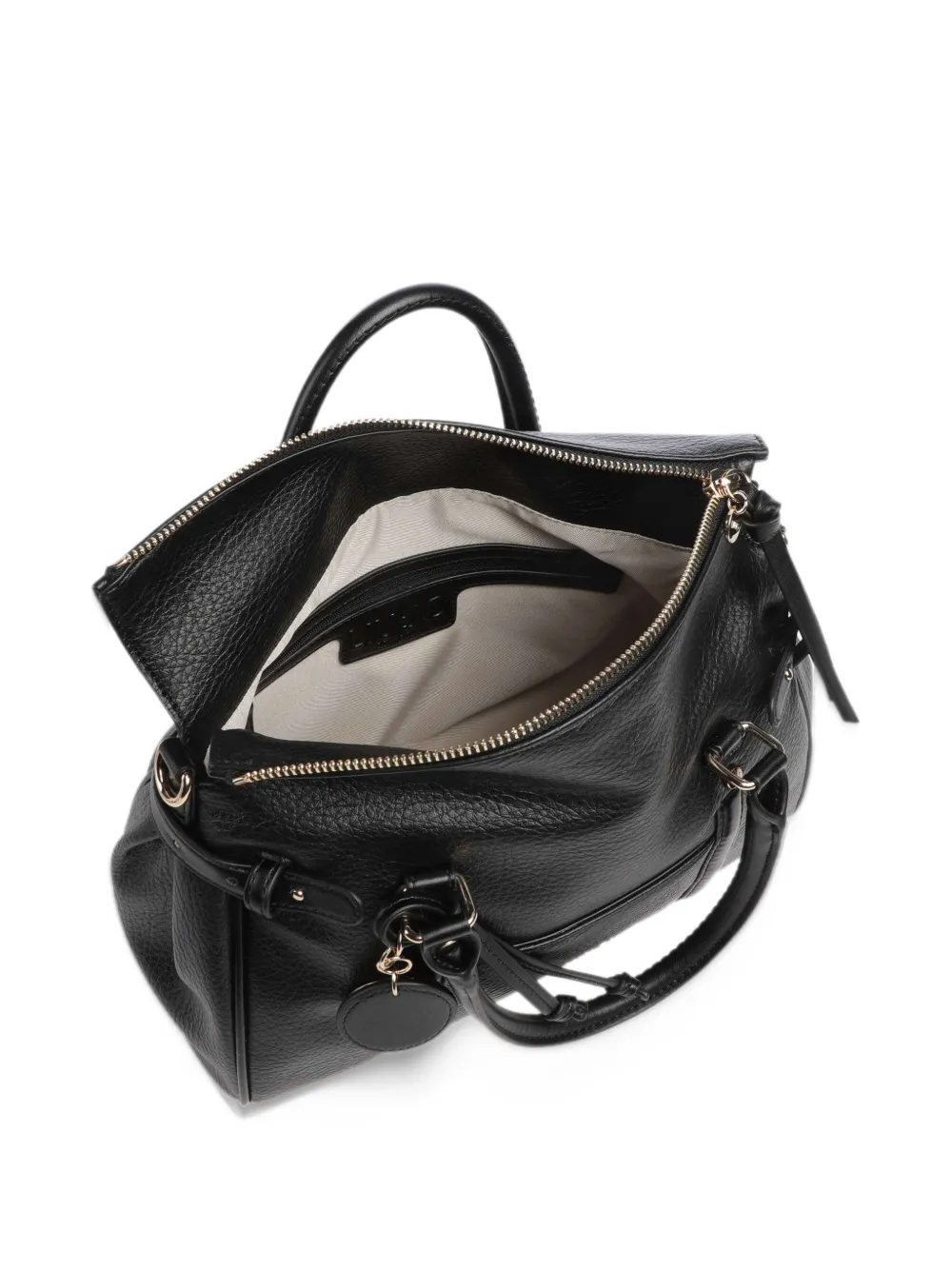 LIU JO logo-plaque tote bag Zwart