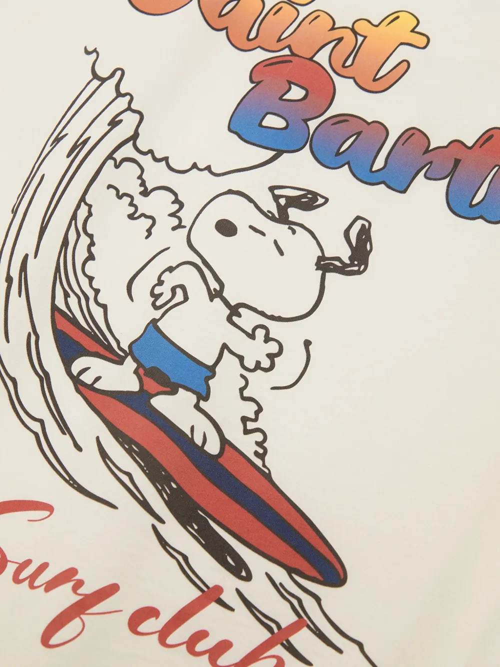 MC2 Saint Barth T-shirt met Snoopy-print en grafische print Wit