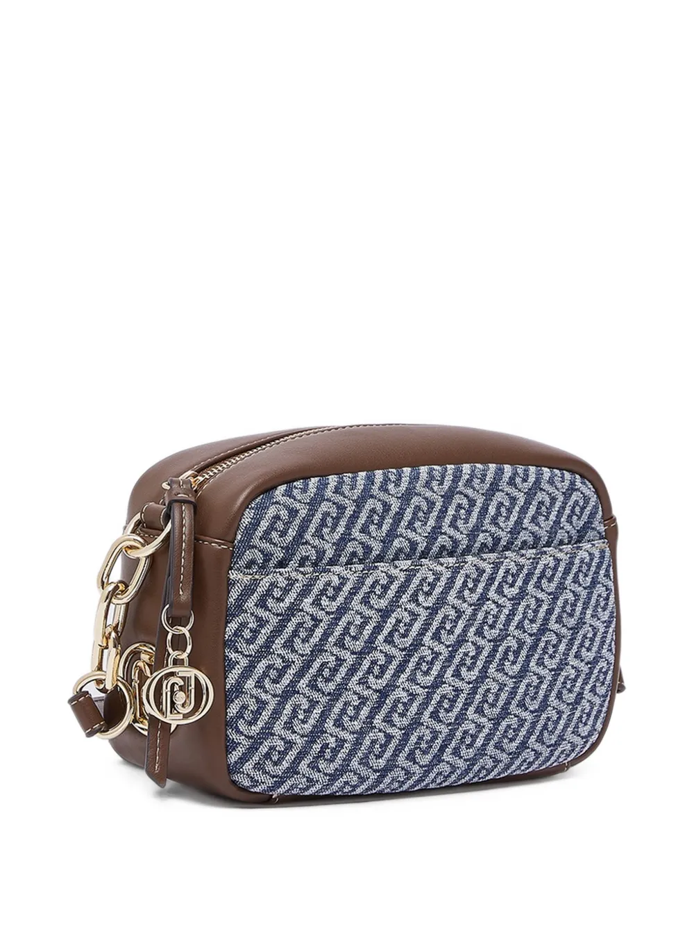 LIU JO medium crossbody bag denim-effect Bruin