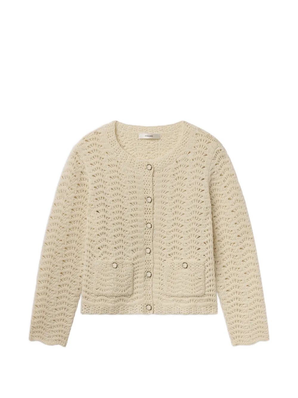 FRAME The Chevron knit cardigan - Toni neutri