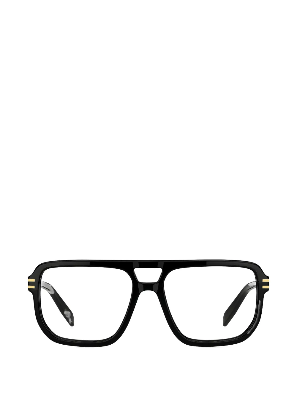 Marc Jacobs Eyewear double-bridge pilot-frame glasses Zwart