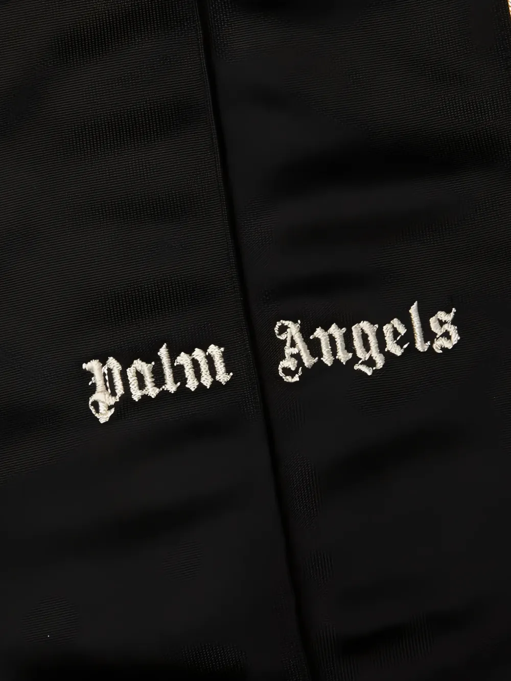 Palm Angels logo-print side-stripe track pants Zwart