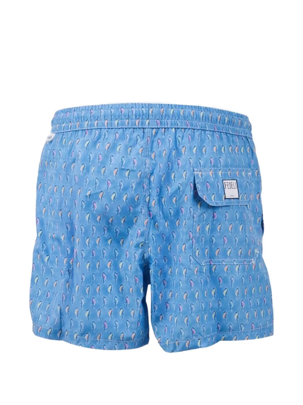 Fedeli seahorse-print swim shorts Blauw
