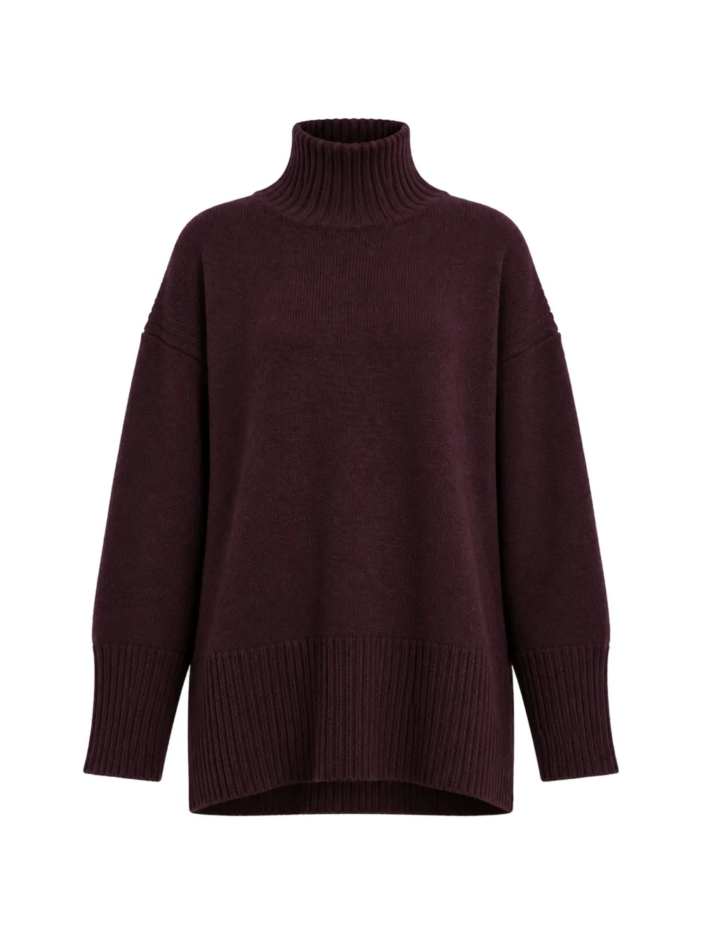 Marella roll-neck drop-shoulder sweater Paars