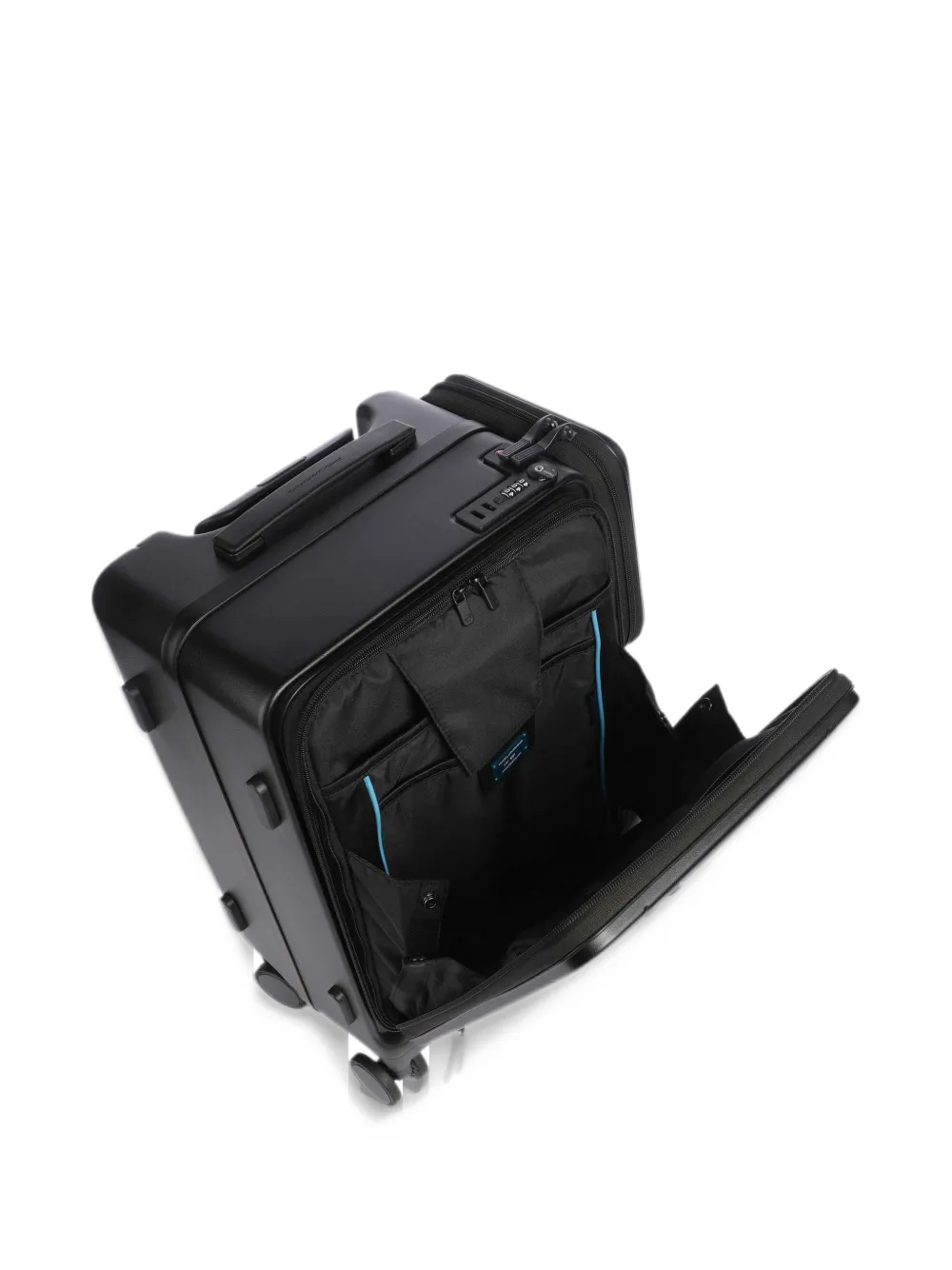 PIQUADRO ridged suitcase Zwart