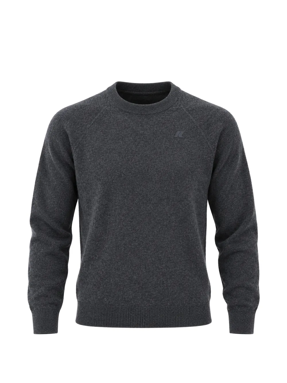 K-Way raglan-sleeve crew-neck sweater Grijs