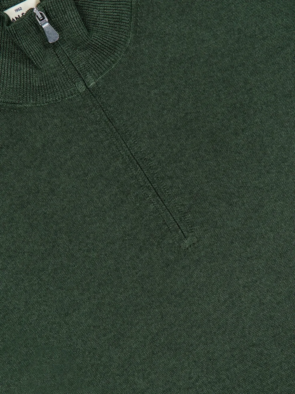 Gran Sasso quarter-zip wool sweater Groen