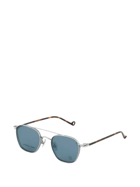 Eyepetizer Ice geometric-frame clip-on sunglasses