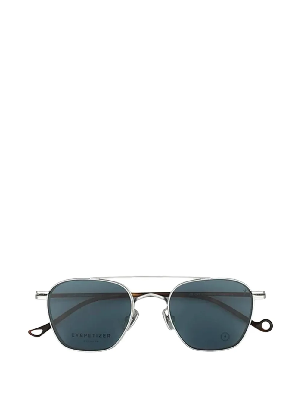 Eyepetizer Ice geometric-frame clip-on sunglasses Zilver