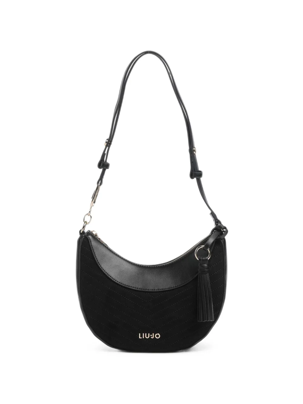 LIU JO chevron-quilted shoulder bag - Nero