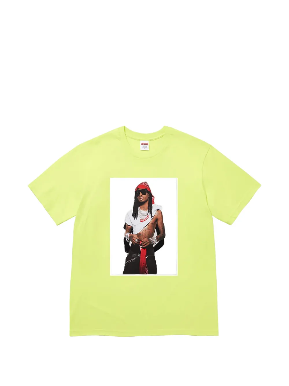 Supreme Playboi Carti graphic-print T-shirt Groen