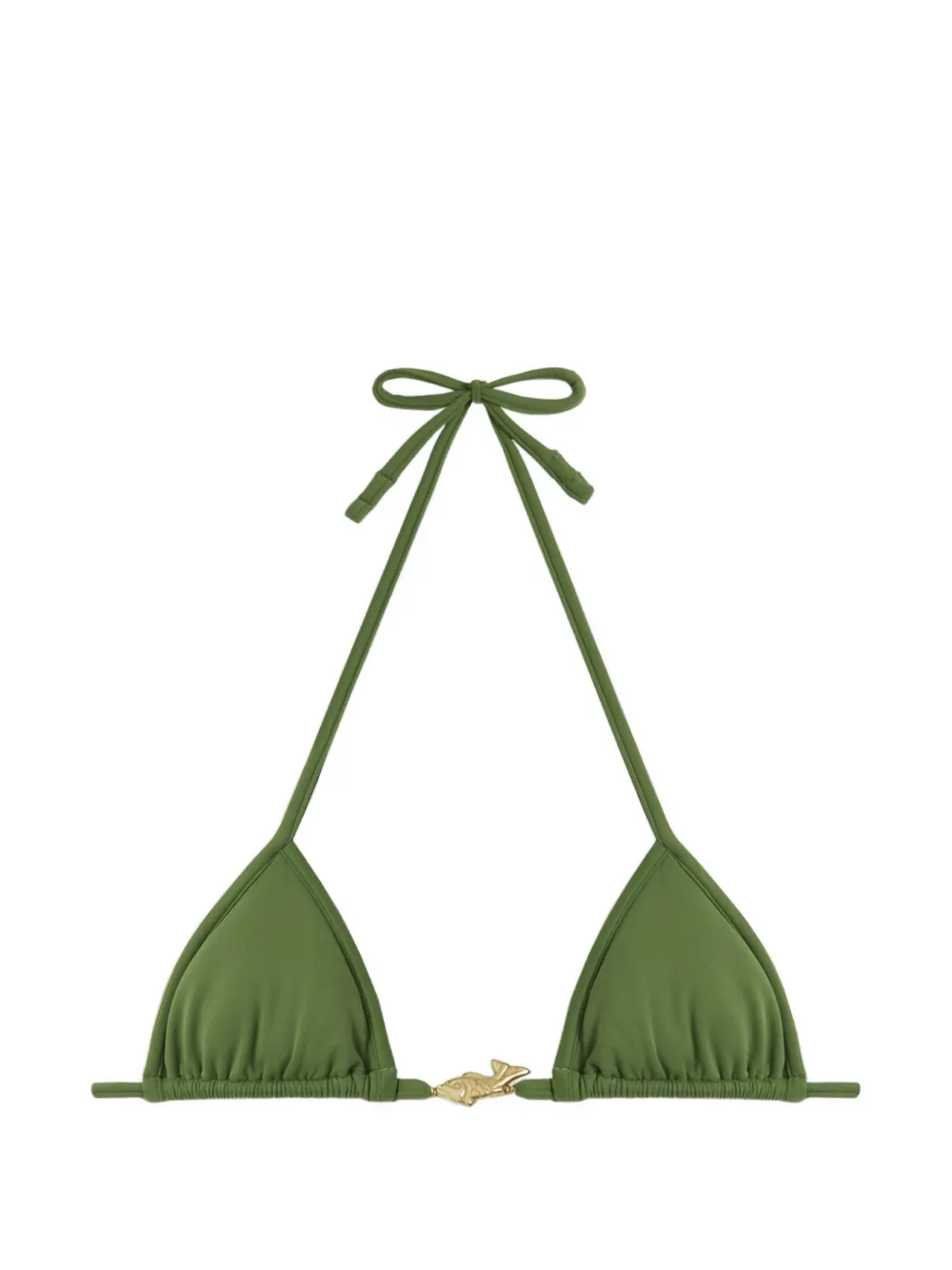 Reina Olga Splash triangle-cup bikini top - Verde