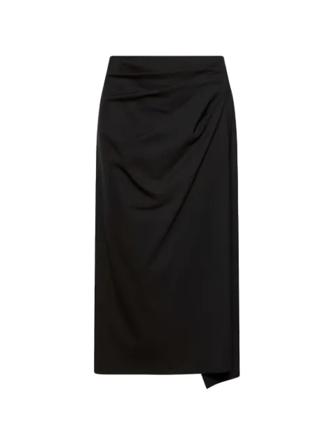 Marella ruched midi skirt