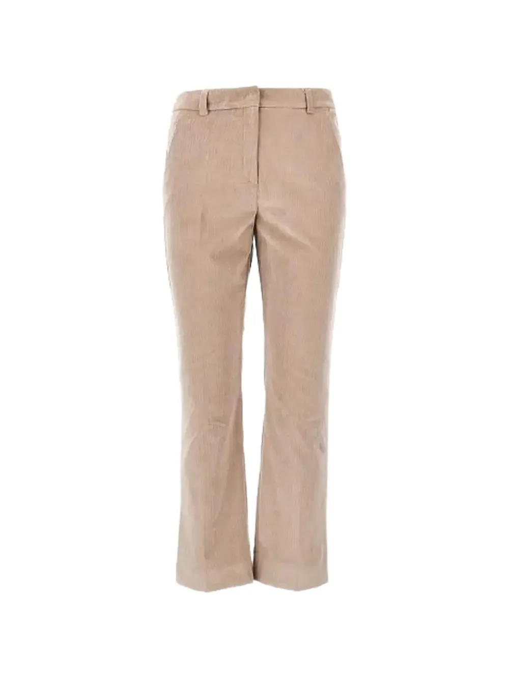 Weekend Max Mara cotton velvet cropped trousers sand Beige