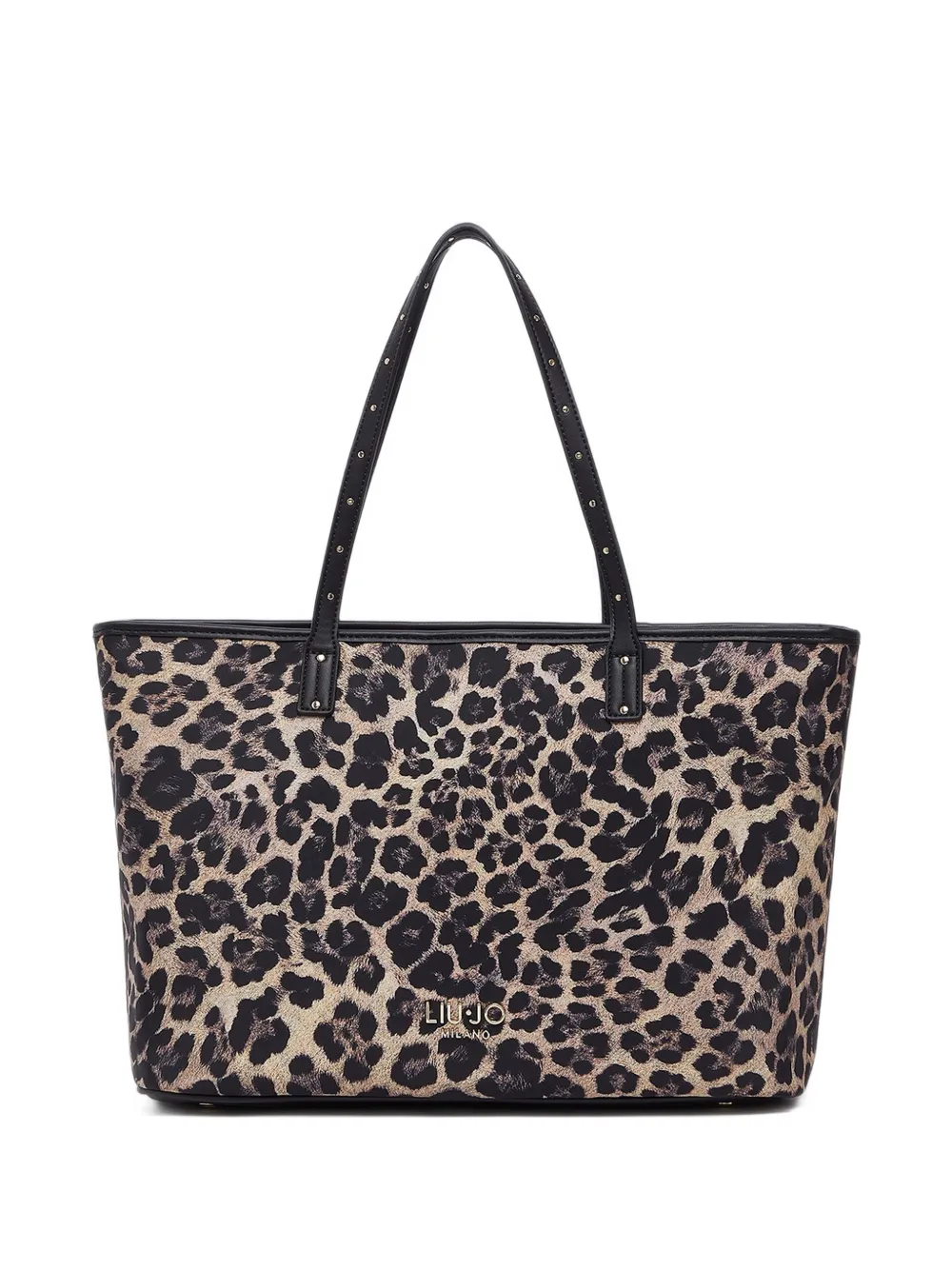 LIU JO bag tote medium animal-print - Toni neutri