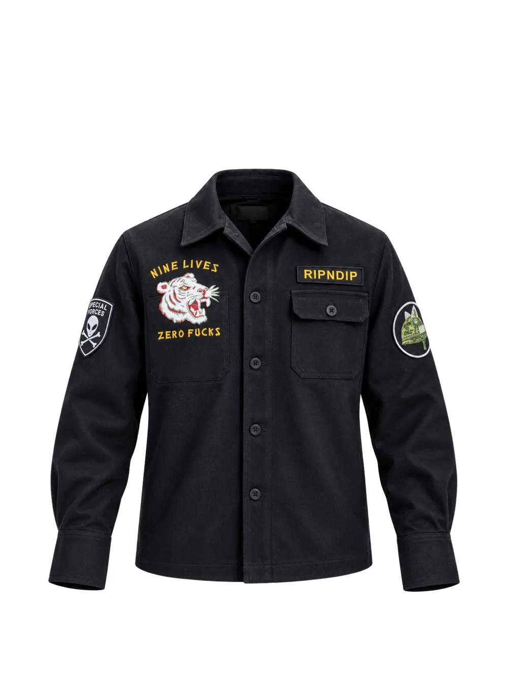 Ripndip Nine Lives military jacket Zwart