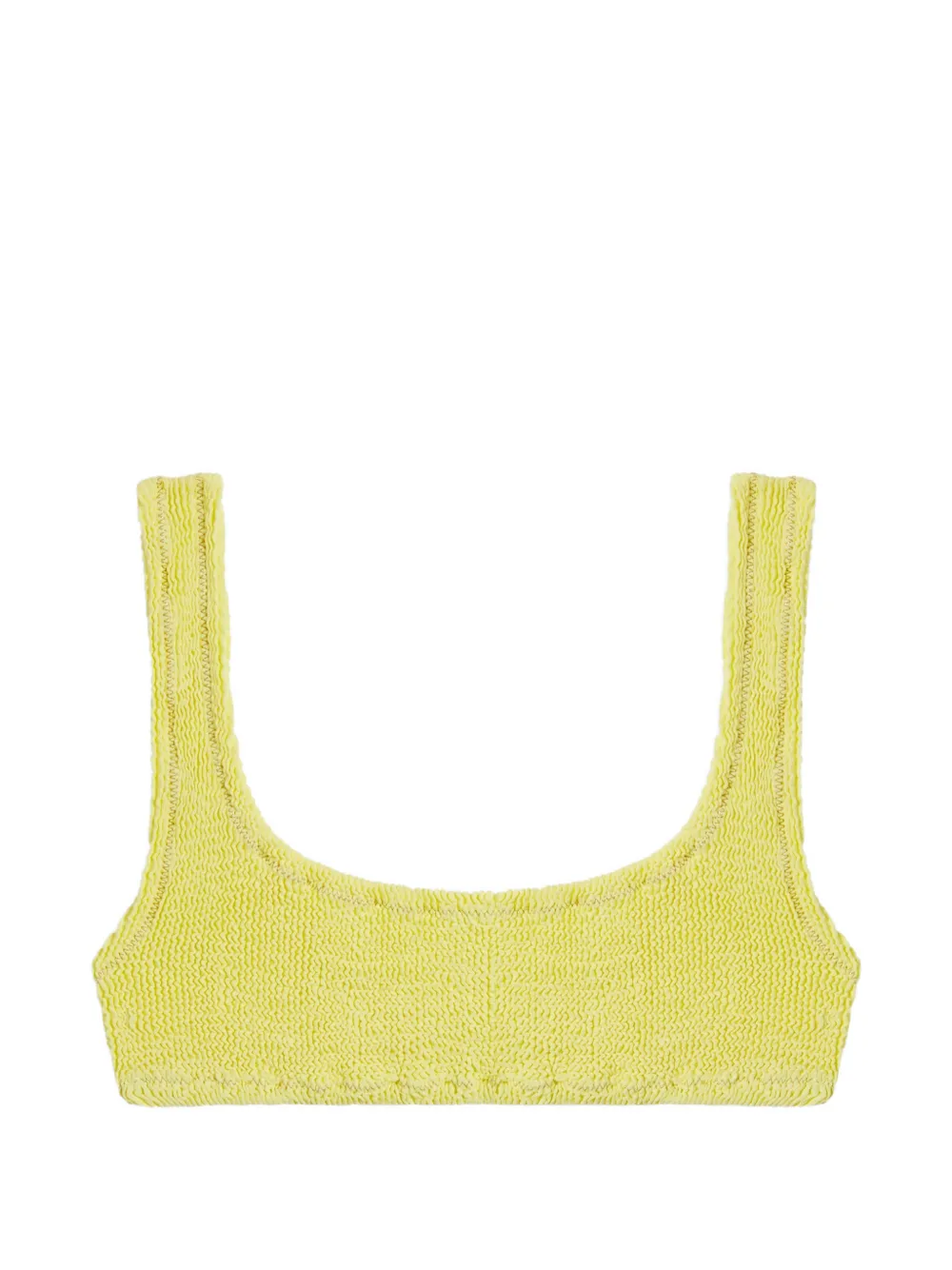 Reina Olga Ginny crinkled bikini top - Giallo
