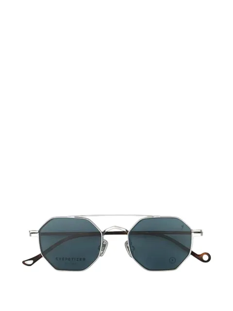 Eyepetizer Lime geometric-frame glasses