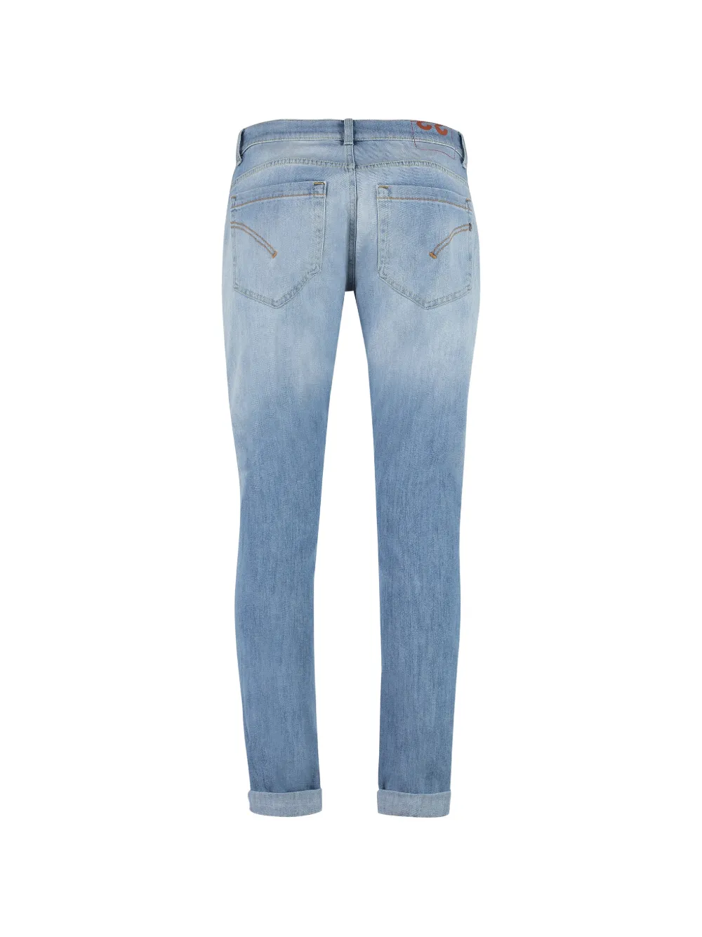 DONDUP faded whiskered slim-fit jeans Blauw