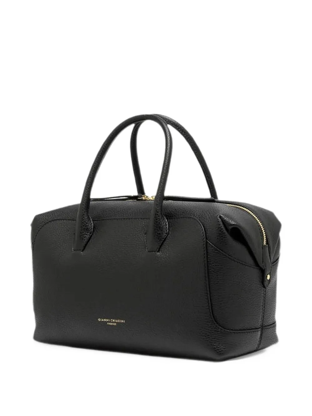 GIANNI CHIARINI grainy leather tote bag Zwart