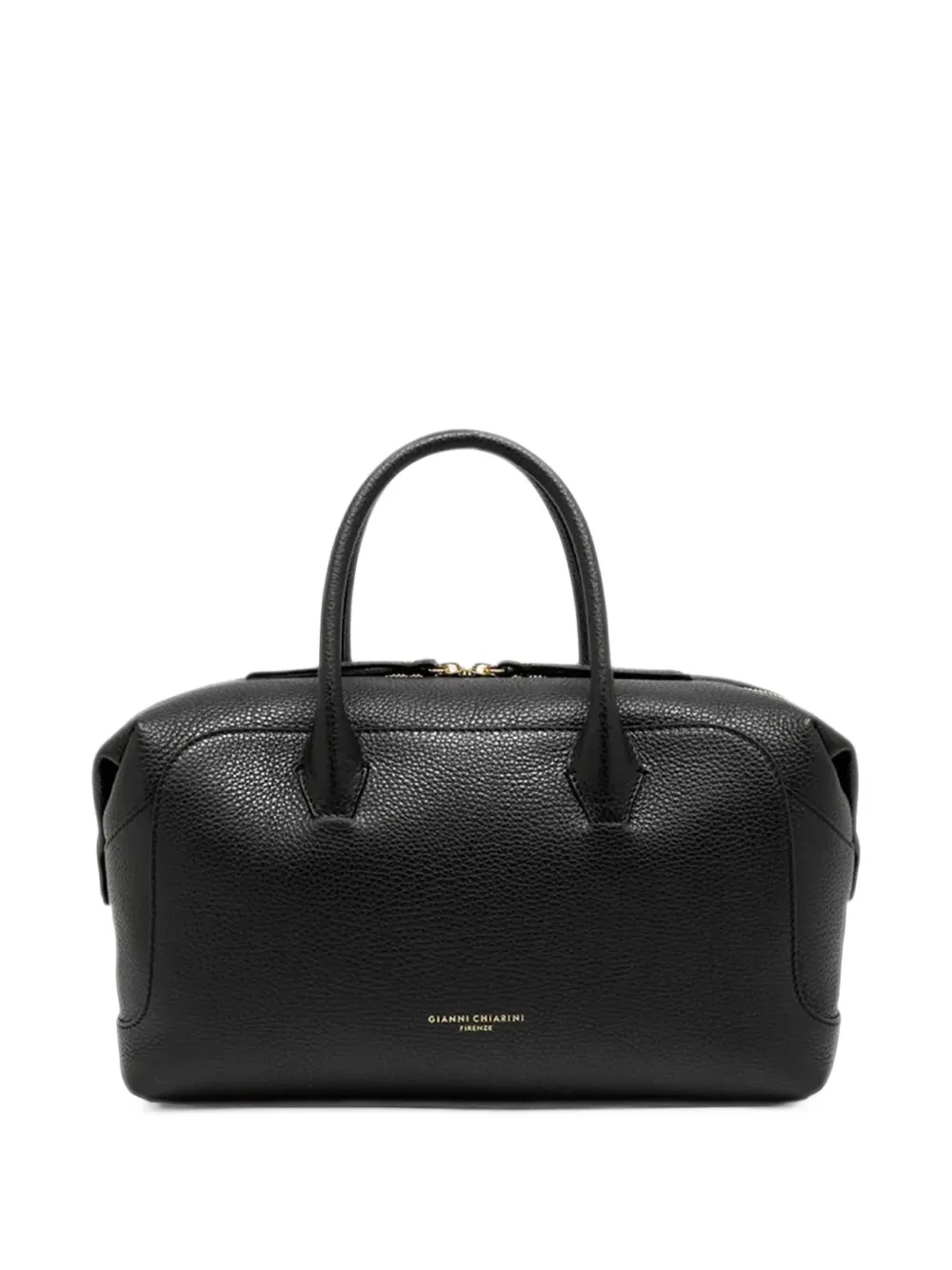 GIANNI CHIARINI grainy leather tote bag Zwart