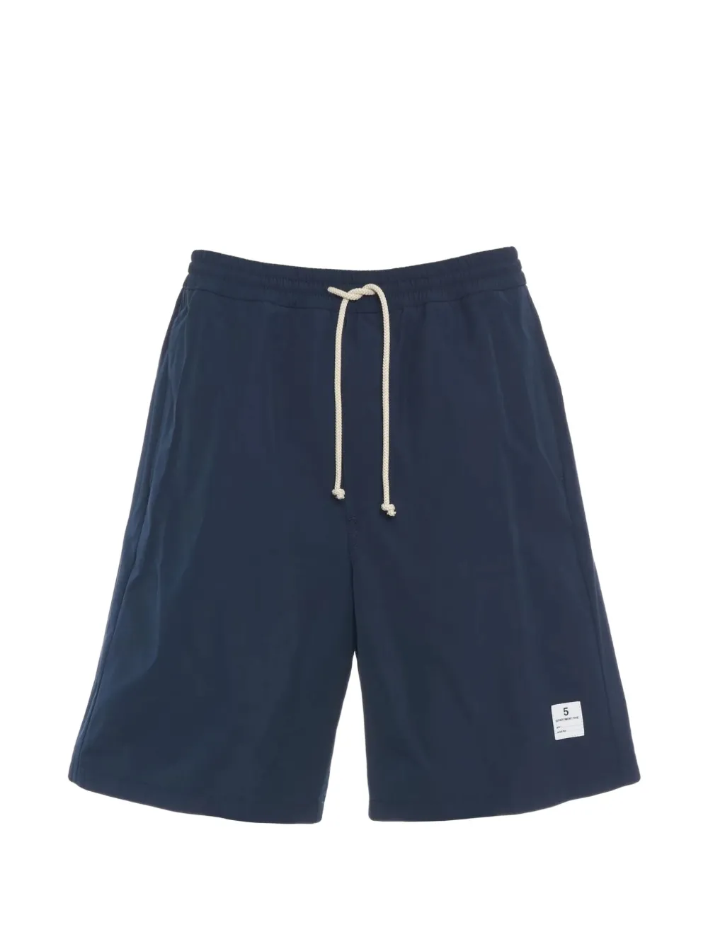 Department 5 drawstring-waist logo-patch shorts - Blu