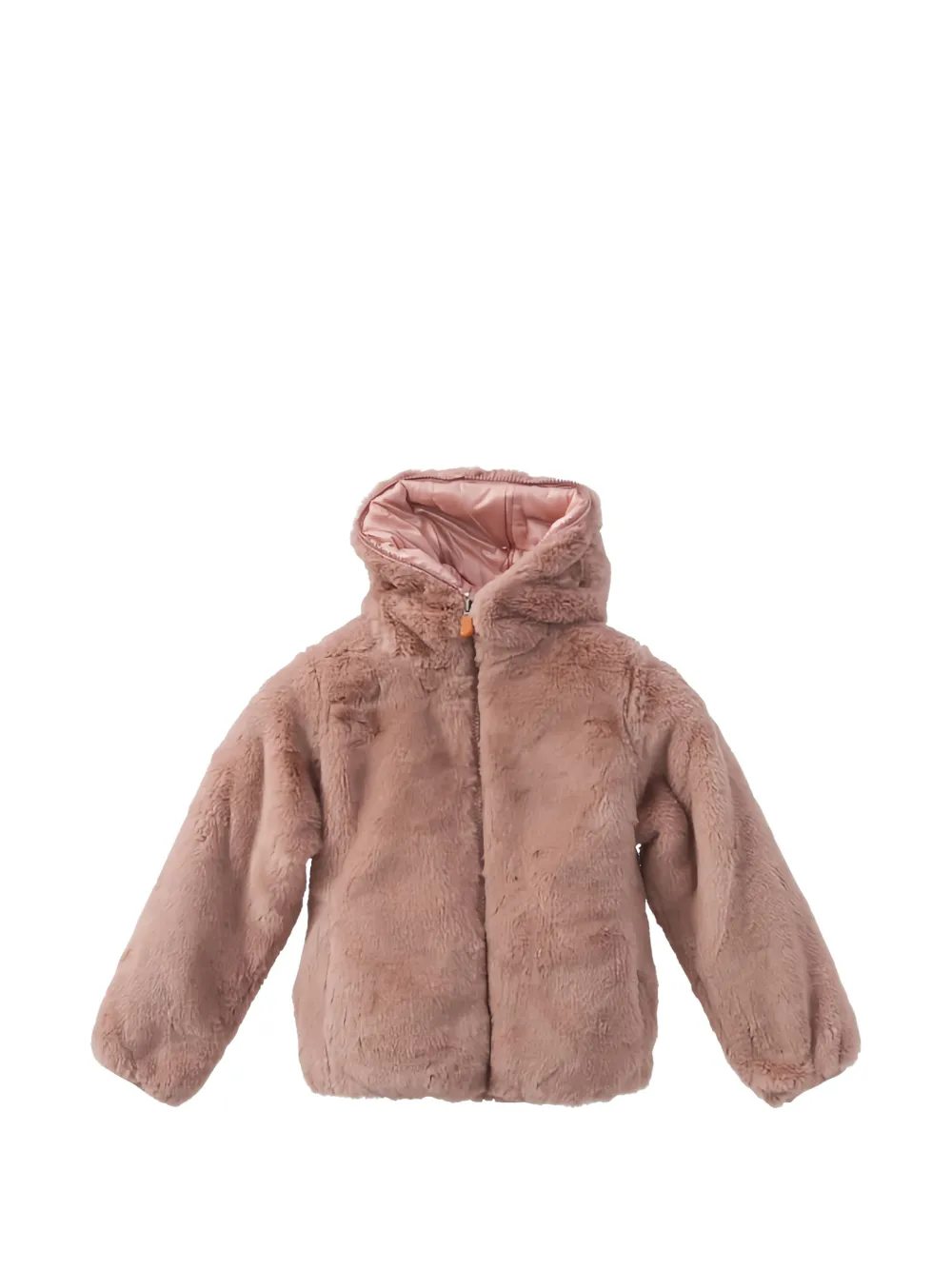 Save The Duck Kids Chloe reversible faux-fur jacket - Rosa