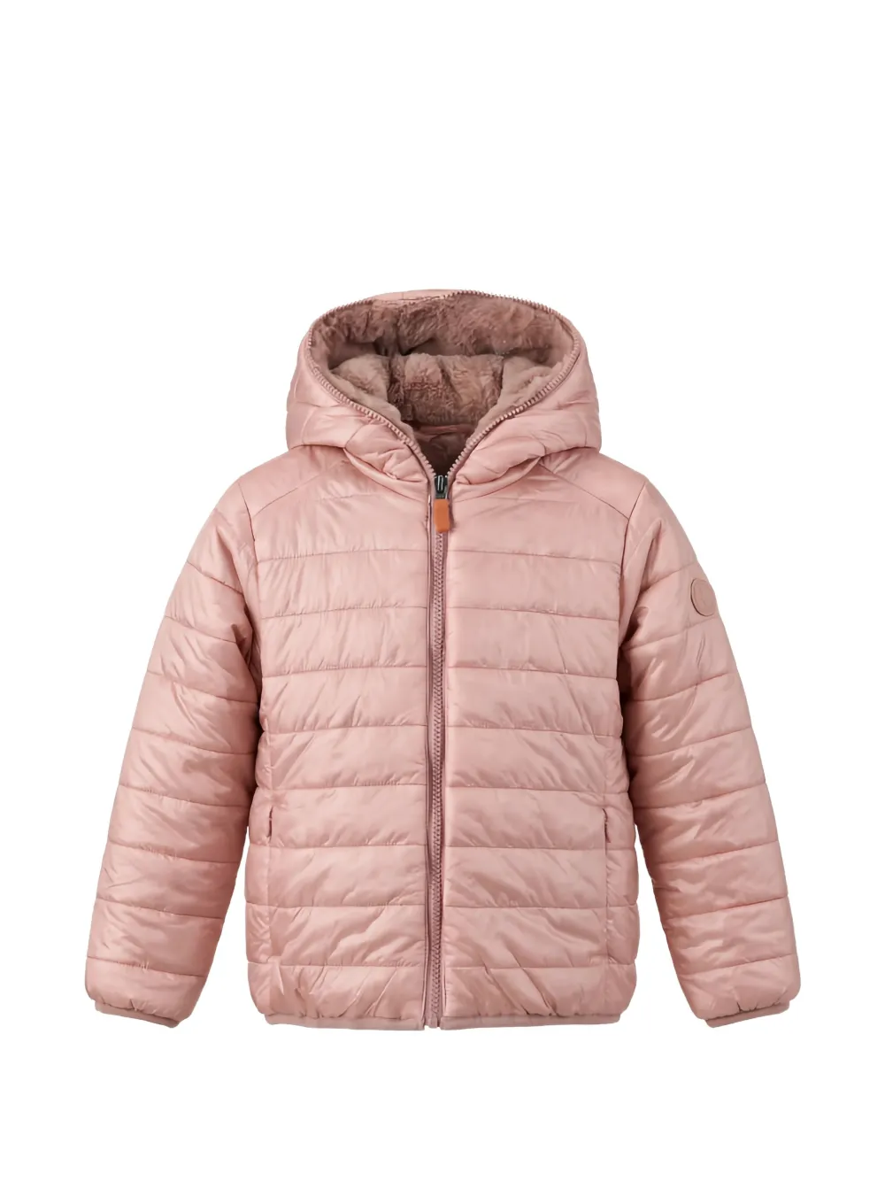Save The Duck Kids Chloe reversible faux-fur jacket Roze
