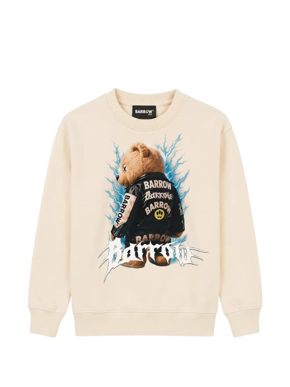 Barrow kids teddy bear-print sweatshirt - Toni neutri