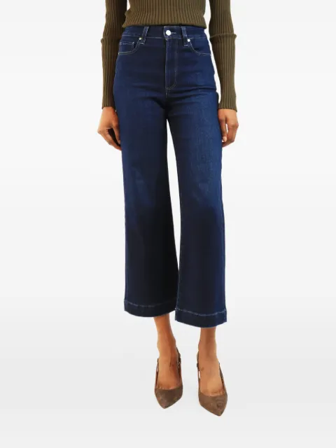PAIGE Anessa cropped wide-leg jeans