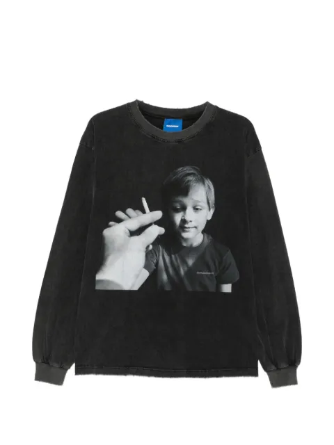 DAGGER Smoking graphic-print long-sleeve T-shirt