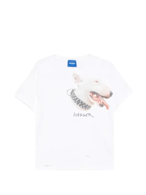 DAGGER Terrier graphic-print distressed T-shirt