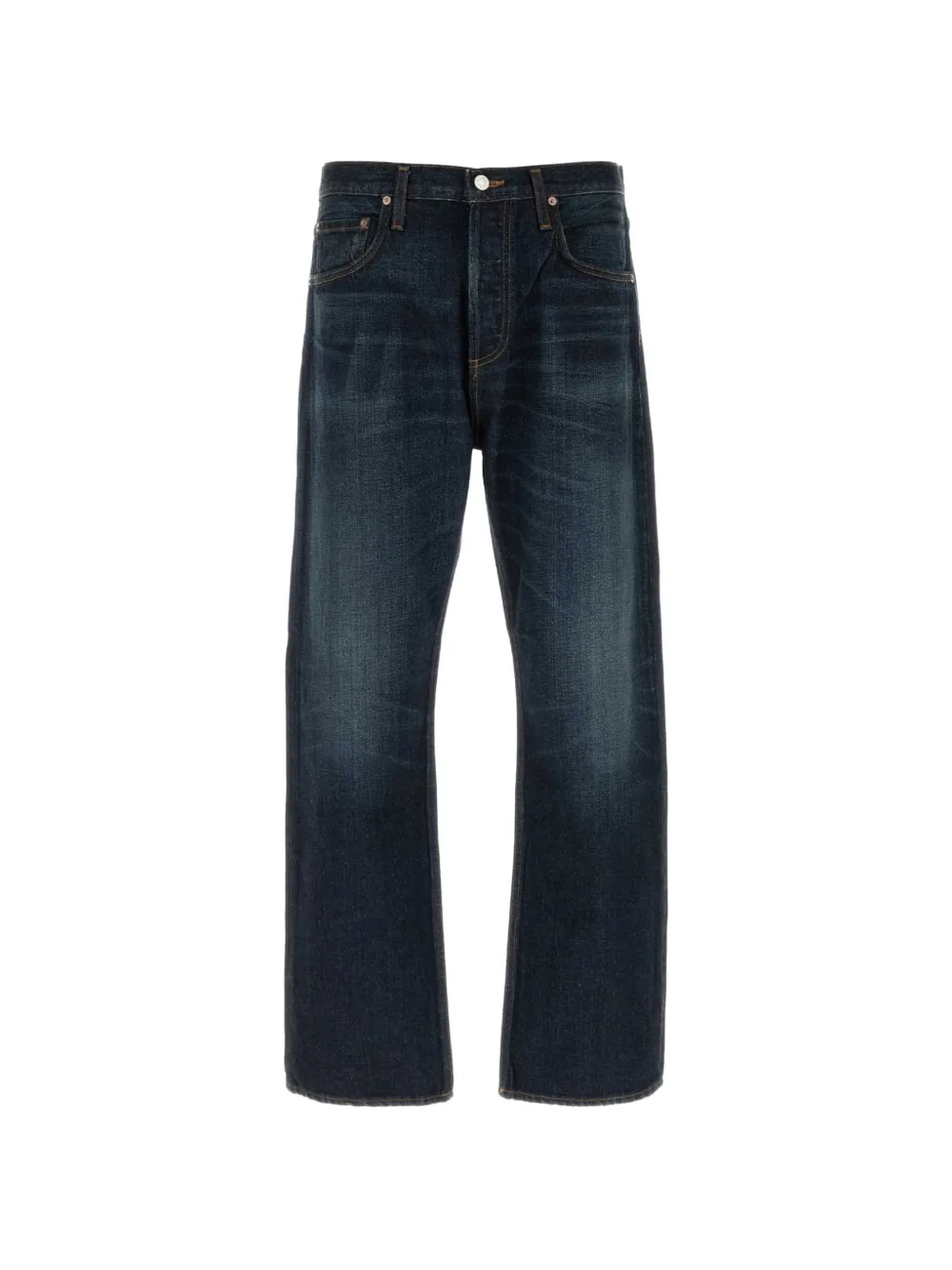 AGOLDE whiskering-effect jeans - Blu