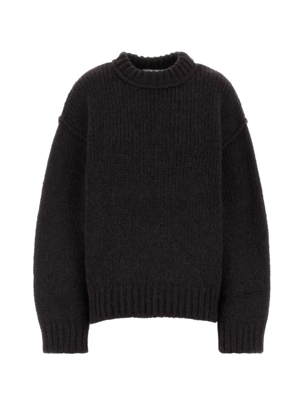 OUR LEGACY ribbed-knit drop-shoulder sweater Zwart