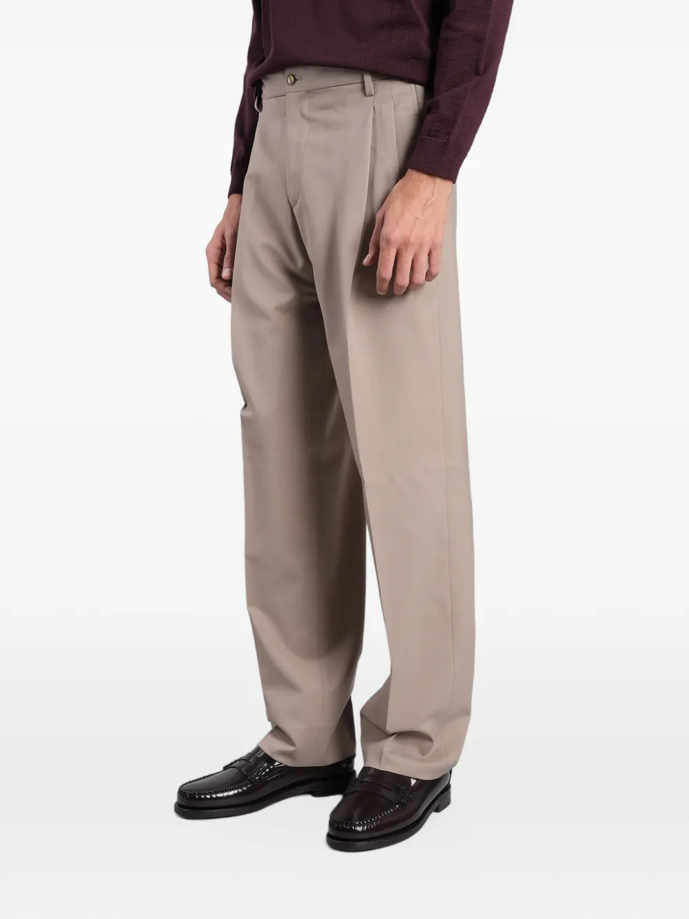 Briglia 1949 Eiffels pleated-detail trousers Beige