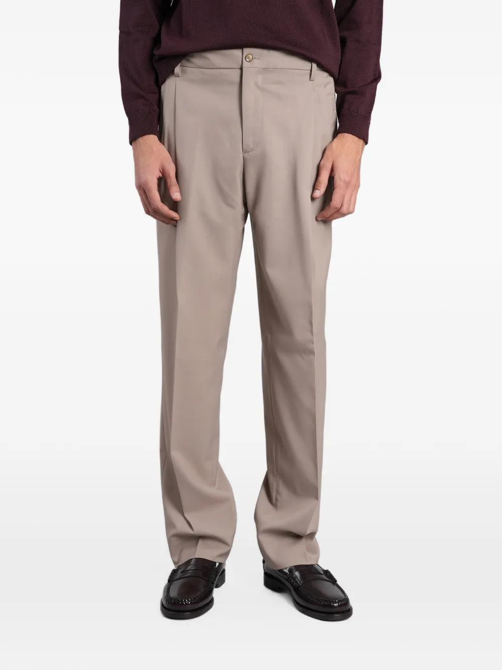 Briglia 1949 Eiffels pleated-detail trousers Beige