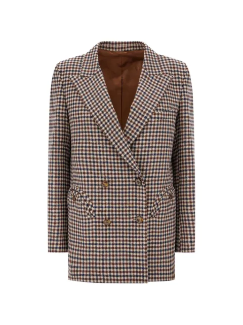 Blazé Milano check double-breasted blazer