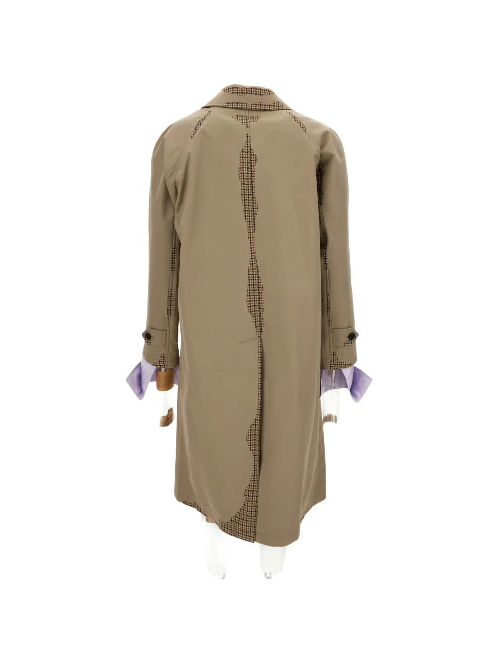 Prada bonded poplin coat with devoré effect Beige
