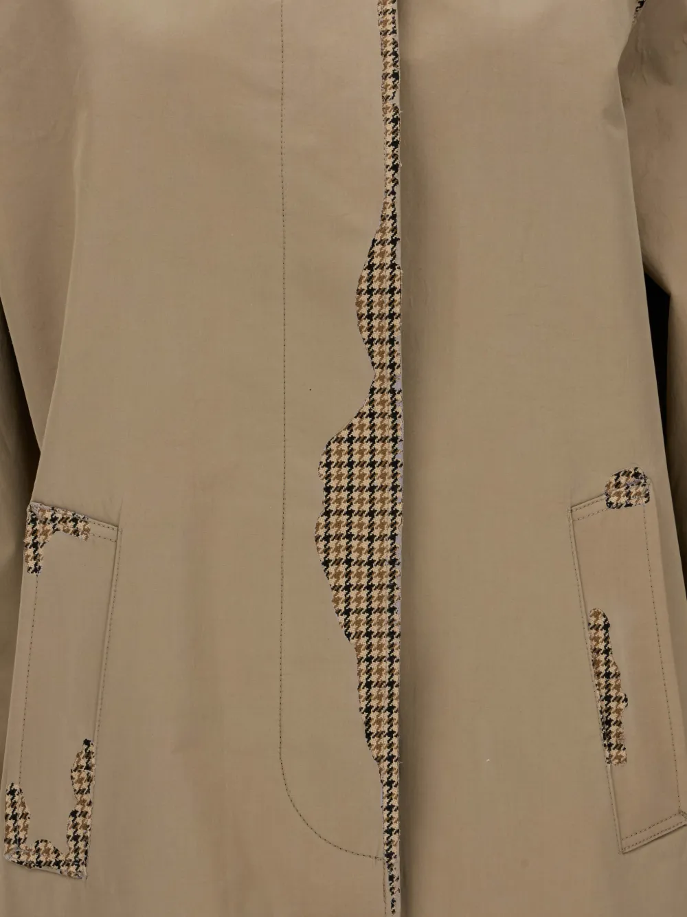 Prada bonded poplin coat with devoré effect Beige