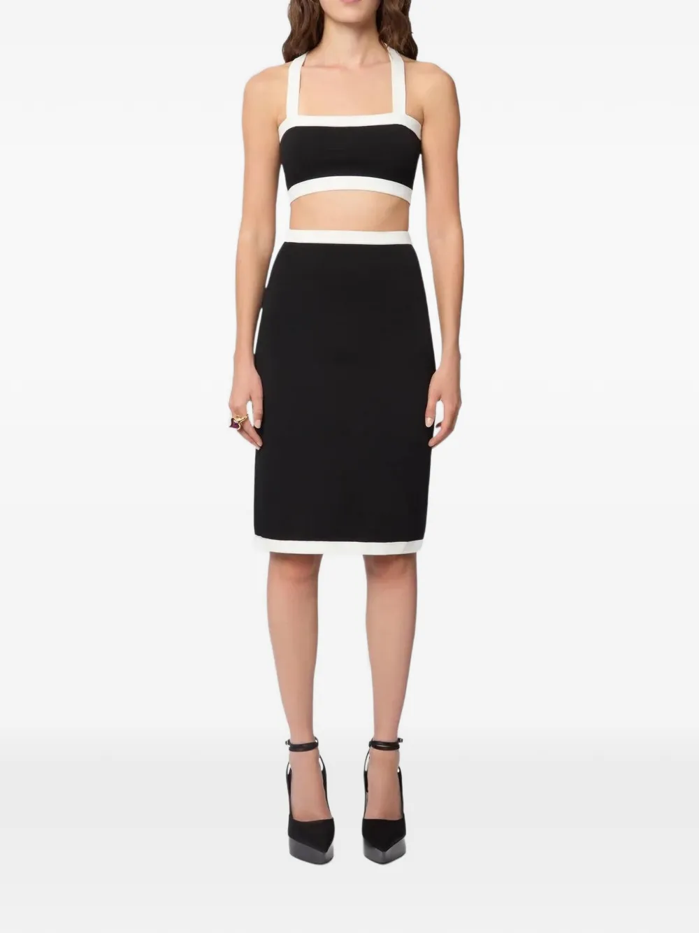 Nina Ricci Le Bralette knit top Zwart