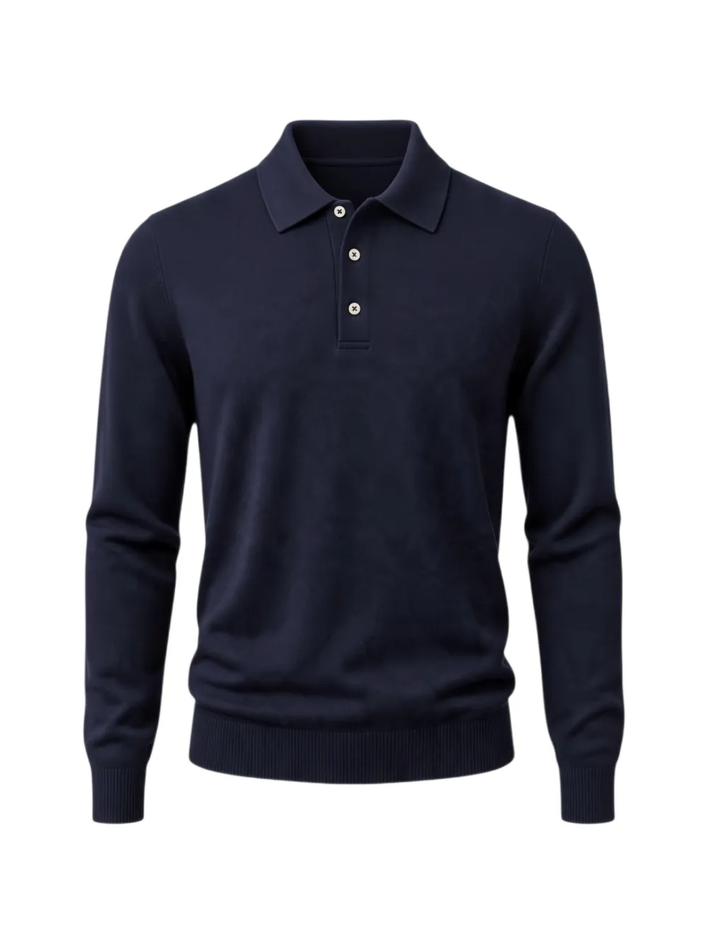 Filippo De Laurentiis long-sleeve polo shirt - Blu