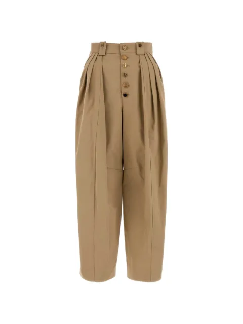 Chloé pleated button-front trousers