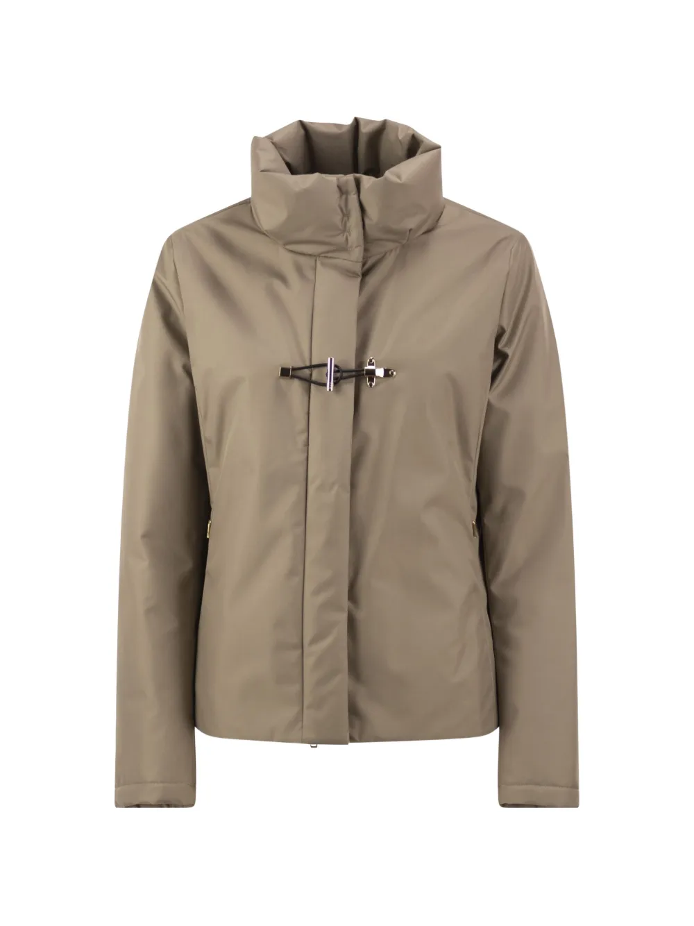 Fay Toggle padded jacket Beige