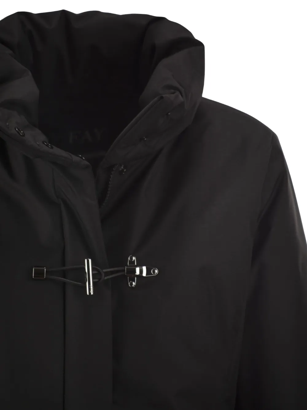Fay Toggle padded jacket Zwart