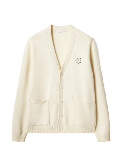 Maison Kitsuné Fox Head Milano wool cardigan